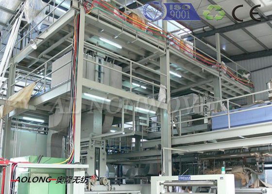 China 200KW 2400mm Dubbele stralen niet-geweven stof die machine voor Verrichtingskostuum maken leverancier